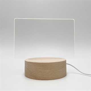 LED Opslagstavle Natlampe med træfod - USB-drevet